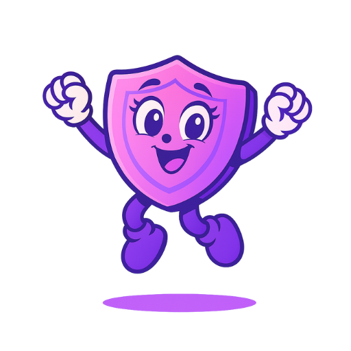 Pypo mascot celebrating — ready to protect your rights